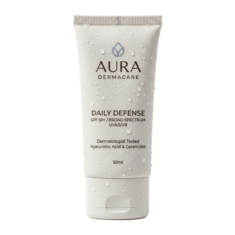 Solaire & Écran Total - Aura Dermacare Daily Defense SPF 50+ Broad Spectrum UVA/UVB
